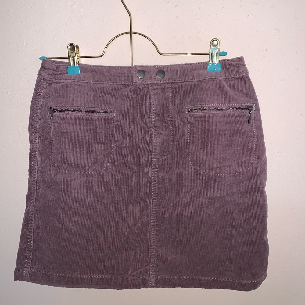 Purple Corduroy Skirt